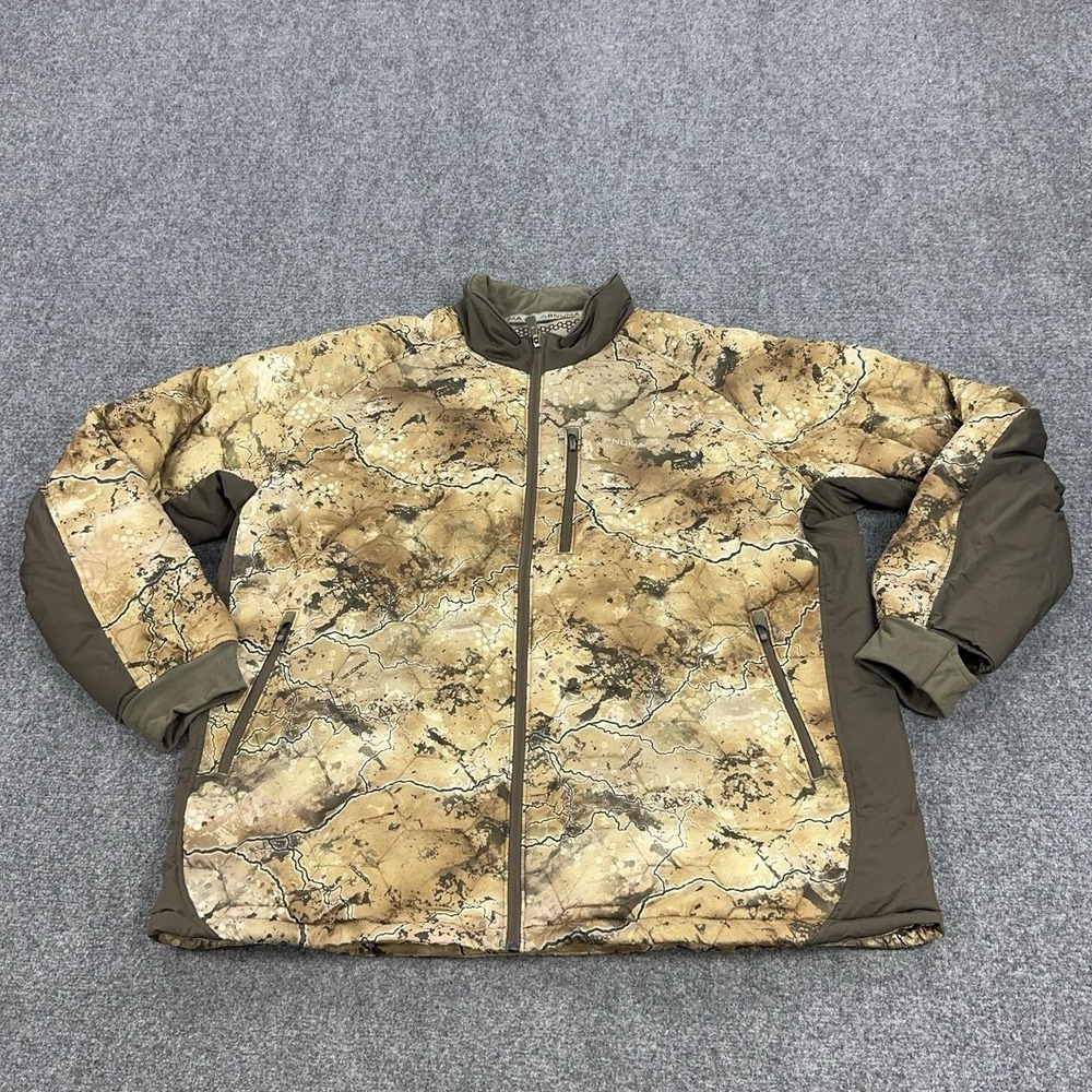 Pnuma Insulator Jacket Mens 3XL Kamotek Terra Camo Quilted Full Zip Hunting P103